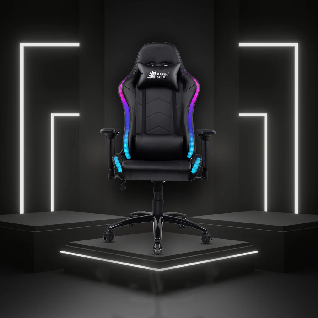 Green Soul Thunder Gaming Chair with LED RGB Lights